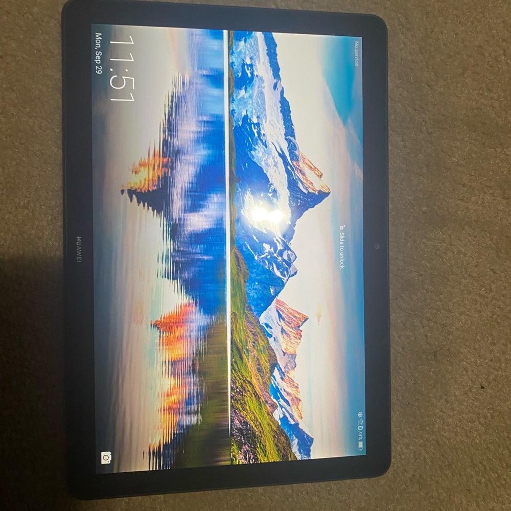 Huawei Tablet with Black Frame